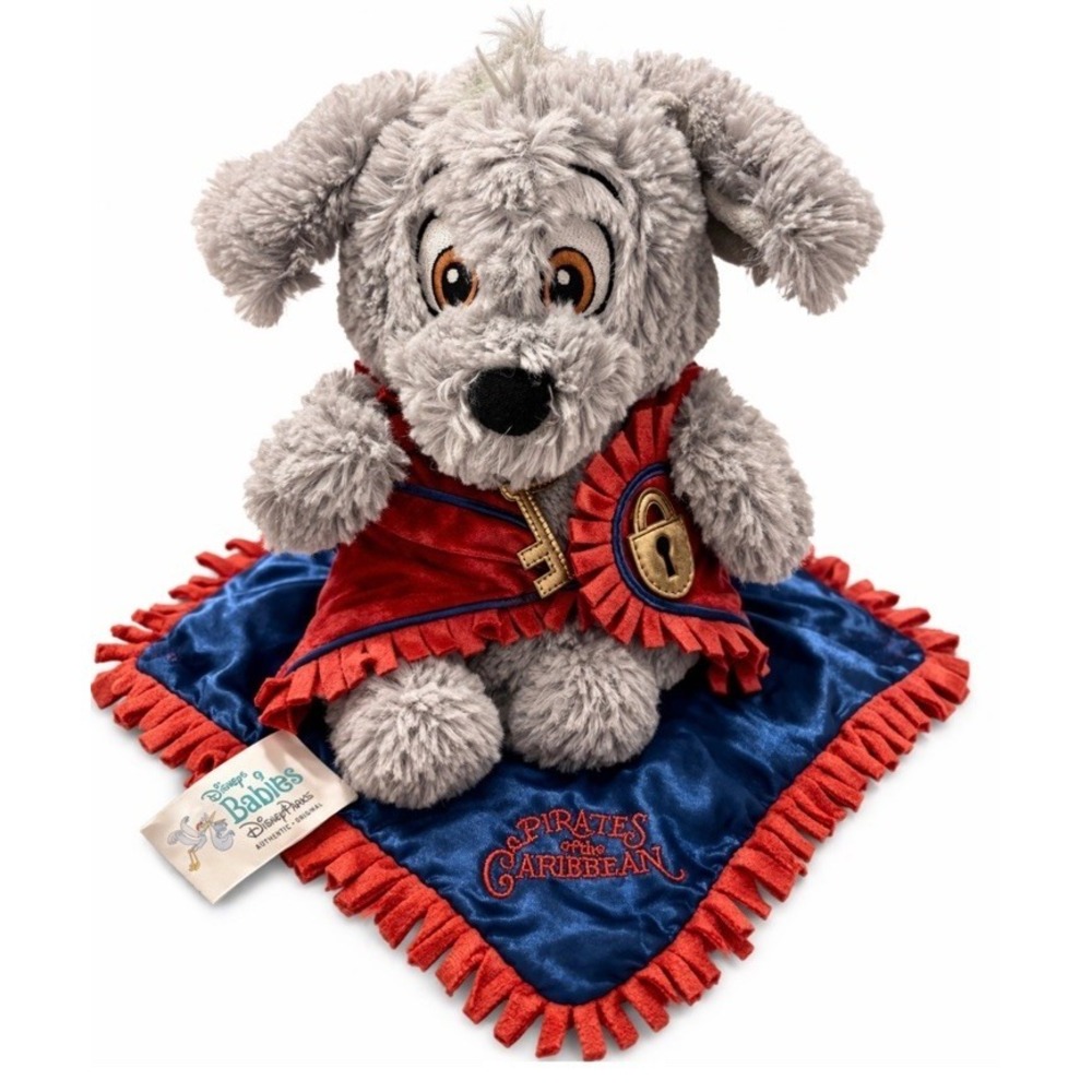 Disney Babies Parks Pirates Of The Caribbean Plush Jailer Dog With Blanket & Key